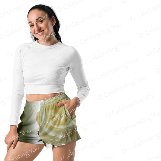 Shorts Esportivos Femininos ‘Rosa da Vida’ Celebram Você